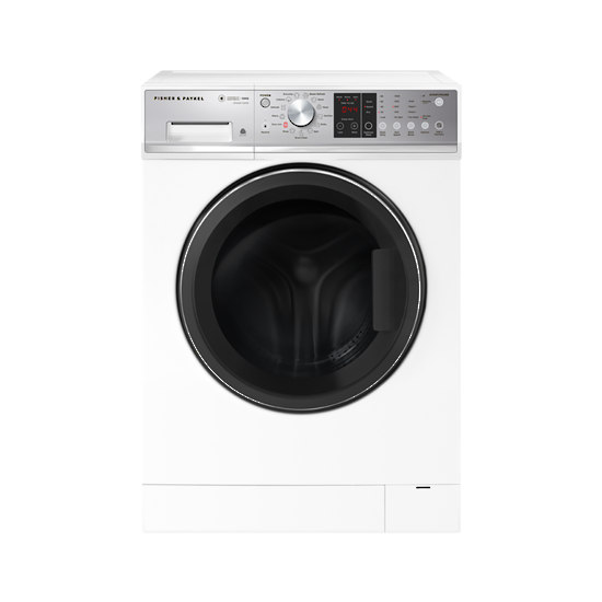 FISHER & PAYKEL 10KG WHITE FRONT LOADER STEAM CARE WASHING MACHINE